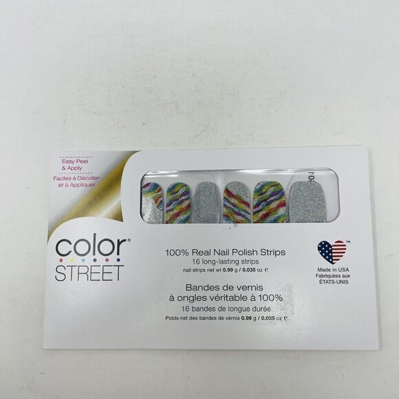 Color Street 100% Nail Polish Strips Inner Strength Autoimmune Disease Awareness - Picture 1 of 4